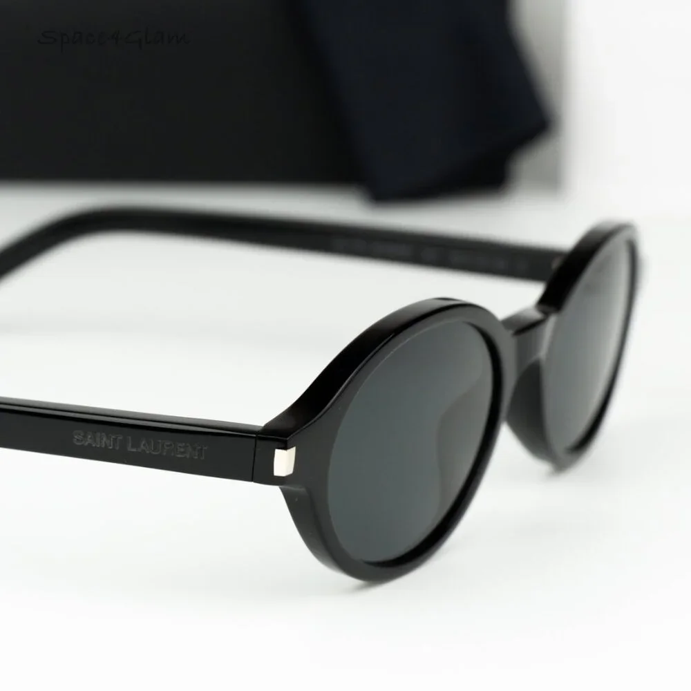 Saint Laurent Men Sunglasses Black Oval SL751 JEANNE 001 BRAND NEW